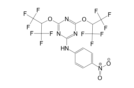 1,3,5-triazin-2-amine, N-(4-nitrophenyl)-4,6-bis[2,2,2-trifluoro-1-(trifluoromethyl)ethoxy]-