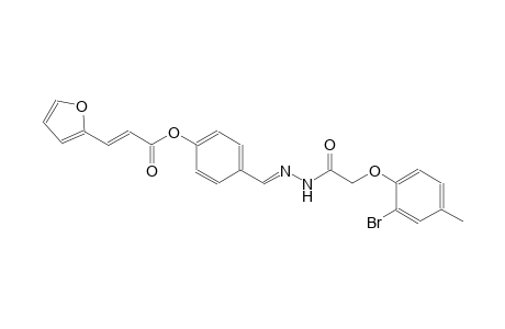 2-propenoic acid, 3-(2-furanyl)-, 4-[(E)-[2-[2-(2-bromo-4-methylphenoxy)acetyl]hydrazono]methyl]phenyl ester, (2E)-