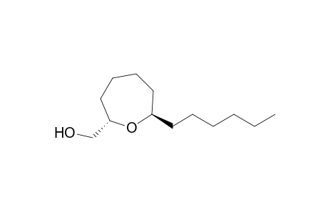 2-Oxepanemethanol, 7-hexyl-, (2S-trans)-