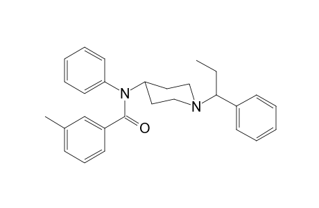 N-Phenyl-N-[1-(1-phenylpropan-1-yl)piperidin-4-yl]-3-methyl-benzamide