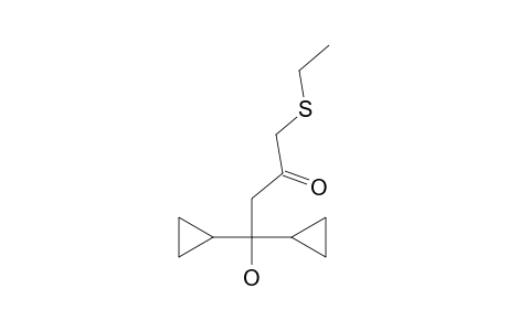 4,4-DICYLCOPROPYL-1-ETHYLTHIO-4-HYDROXY-BUTAN-2-ONE