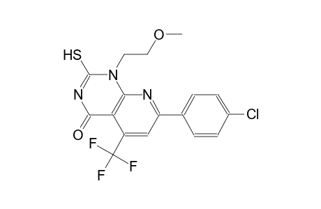 pyrido[2,3-d]pyrimidin-4(1H)-one, 7-(4-chlorophenyl)-2-mercapto-1-(2-methoxyethyl)-5-(trifluoromethyl)-