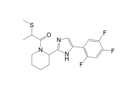 2-(methylthio)-1-(2-(5-(2,4,5-trifluorophenyl)-1H-imidazol-2-yl)piperidin-1-yl)propan-1-one