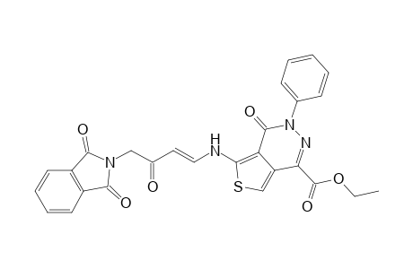 Ethyl 5-{[4'-(1",3"-dioxo-1",3"-dihydroisoindol-2"-yl)-3'-oxobut-1'-enyl]amino}-4-oxo-3-phenyl-3,4-dihydrothieno[3,4-d]pyridazine-1-carboxylate