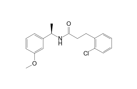 3-(2-Chlorophenyl)-N-[(R)-1-[3-(Methoxyphenyl)ethyl]propanamide
