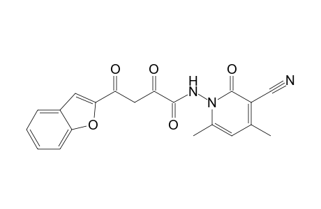 4-(benzofuran-2-yl)-N-(3-cyano-4,6-dimethyl-2-oxopyridin-1(2H)-yl)-2,4-dioxobutanamide