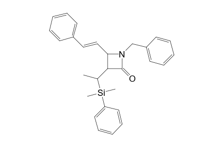 N-Benzyl-(E)-(3RS,4SR)-3-[(SR)-1-Dimethyl(phenyl)silylethyl]-4-(2-phenylethenyl)azetidin-2-one