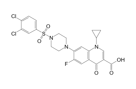 7-(4-((3,4-Dichlorophenyl)sulfonyl)piperazin-1-yl)-1-cyclopropyl-6-fluoro-4-oxo-1,4-dihydroquinoline-3-carboxylic acid
