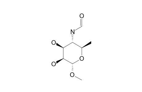 D-1-ALPHA-METHOXY-4-FORMAMIDO-6-DEOXYMANNOPYRANOSE,E-ISOMER