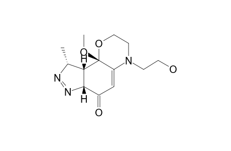 4-(2-HYDROXYETHYL)-9-METHYL-9B-METHOXY-3,4,6A,9,9A,9B-HEXAHYDRO-PYRAZOLO-[3,4-H]-[1,4]-BENZOXAZIN-6(2H)-ONE