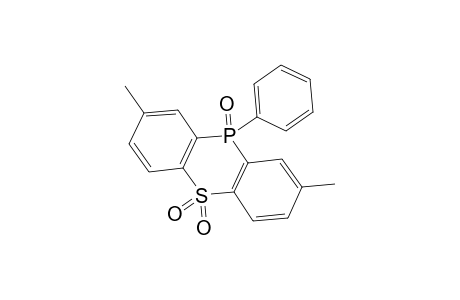 Phenothiaphosphine, 2,8-dimethyl-10-phenyl-, 5,5,10-trioxide