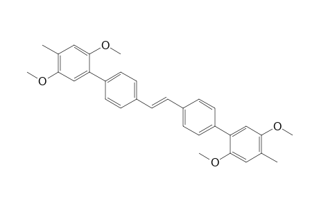 1-[4-[(E)-2-[4-(2,5-dimethoxy-4-methyl-phenyl)phenyl]ethenyl]phenyl]-2,5-dimethoxy-4-methyl-benzene