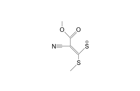 Methylthio-2-cyano-2-methoxycarbonyl-ethenyl-thiolate anion