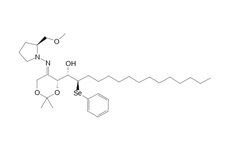 (1S,2R)-1-{(R)-5-[(E)-(S)-2-Methoxymethyl-pyrrolidin-1-ylimino]-2,2-dimethyl-[1,3]dioxan-4-yl}-2-phenylselanyl-pentadecan-1-ol