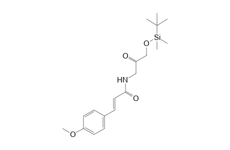 N-[3-(tert-butyldimethylsilyloxy)-2-oxopropyl]-(E)-3-(4-methoxyphenyl)acrylamide