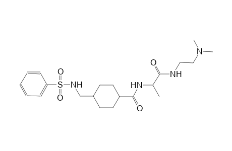 cyclohexanecarboxamide, N-[(1S)-2-[[2-(dimethylamino)ethyl]amino]-1-methyl-2-oxoethyl]-4-[[(phenylsulfonyl)amino]methyl]-