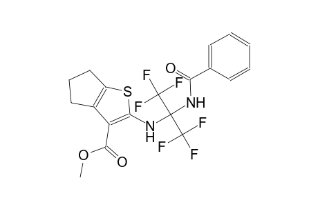 methyl 2-{[1-(benzoylamino)-2,2,2-trifluoro-1-(trifluoromethyl)ethyl]amino}-5,6-dihydro-4H-cyclopenta[b]thiophene-3-carboxylate