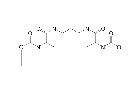 Pyrrol1-[3-(2-tert-butoxycarbonylamino-propionylamino)-propylcarbamoyl]-ethylmorpho-carbamic acid, tert-butyl ester