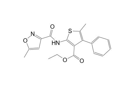 ethyl 5-methyl-2-{[(5-methyl-3-isoxazolyl)carbonyl]amino}-4-phenyl-3-thiophenecarboxylate