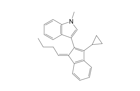 3-[(11E)-1-Butylidene-3-cyclopropyl-1H-inden-2-yl]-1-methyl-1H-indole