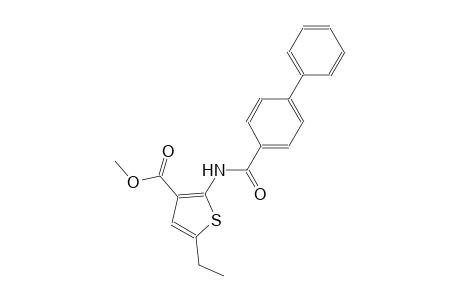 methyl 2-[([1,1'-biphenyl]-4-ylcarbonyl)amino]-5-ethyl-3-thiophenecarboxylate