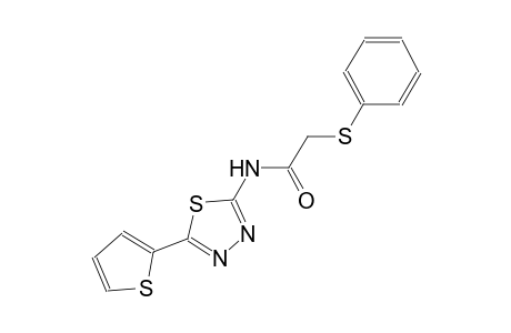 2-(phenylsulfanyl)-N-[5-(2-thienyl)-1,3,4-thiadiazol-2-yl]acetamide
