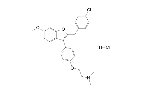 2-(p-Chlorobenzyl)-3-[p-[2-(dimethylamino)ethoxy]phenyl]-6-methoxybenzofuran hydrochloride