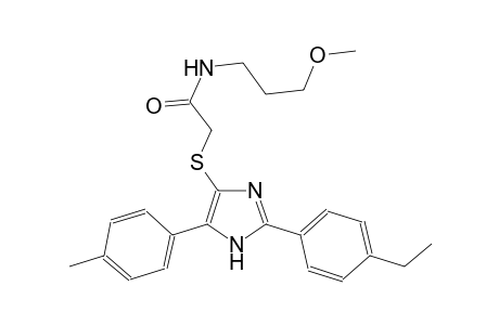 acetamide, 2-[[2-(4-ethylphenyl)-5-(4-methylphenyl)-1H-imidazol-4-yl]thio]-N-(3-methoxypropyl)-