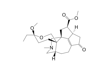 Methyl (4S,6'S,8aR,9R,10aR,11S)-6'-Ethyl-2,3,4,5,5',6,6',7,8,8a,9,10-dodecahydro-6'-methoxy-2-methyl-7-oxo-1H,4'H-spiro[4,10a-methanopentaleno[1,6-cd]azonine-11,3'-pyran]-9-carboxylate