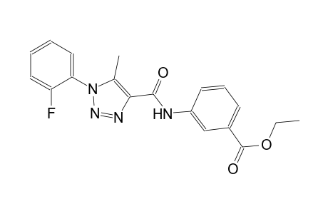 benzoic acid, 3-[[[1-(2-fluorophenyl)-5-methyl-1H-1,2,3-triazol-4-yl]carbonyl]amino]-, ethyl ester