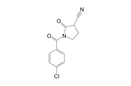 1-(4-CHLOROBENZOYL)-2-OXO-3-PYRROLIDINE-CARBONITRILE