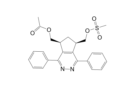 (+-)-cis-[7-(Mesyloxymethyl)-1,4-diphenyl-6,7-dihydro-5H-cyclopenta[d]pyridazin-5-yl]methyl Acetate