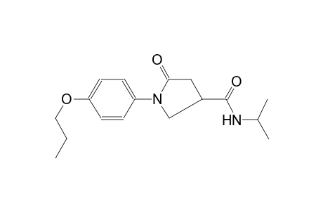 3-pyrrolidinecarboxamide, N-(1-methylethyl)-5-oxo-1-(4-propoxyphenyl)-