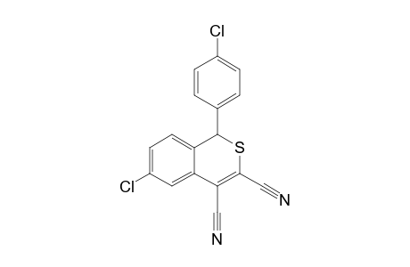 6-Chloro-1-(4-chlorophenyl)-1H-2-benzothiopyran-3,4-dicarbonitrile