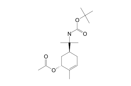 (4RS,6SR)-N-BOC-8-AMINO-PARA-MENTH-1(2)-EN-6-YL-ACETATE;(1RS,5SR)-5-[1-[(TERT.-BUTOXYCARBONYL)-AMINO]-1-METHYLETHYL]-2-METHYLCYCLOHEX-2-EN-1-YL-AC