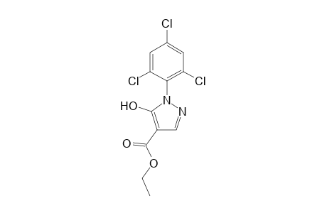 1H-Pyrazole-4-carboxylic acid, 5-hydroxy-1-(2,4,6-trichlorophenyl)-, ethyl ester