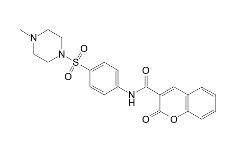 2H-1-Benzopyran-3-carboxamide, N-[4-[(4-methyl-1-piperazinyl)sulfonyl]phenyl]-2-oxo-