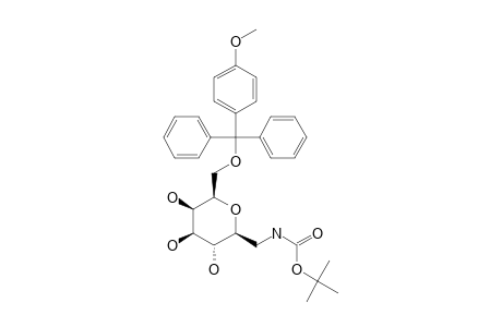N-(TERT.-BUTOXYCARBONYL)-[6-O-(4-METHOXYTRITYL)-BETA-D-GALACTOPYRANOSYL]-METHYLAMINE