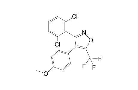 3-(2,6-Dichlorophenyl)-4-(4-methoxyphenyl)-5-(trifluoromethyl)isoxazole
