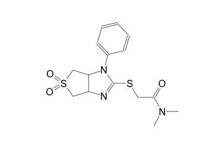 acetamide, 2-[(3a,4,6,6a-tetrahydro-5,5-dioxido-1-phenyl-1H-thieno[3,4-d]imidazol-2-yl)thio]-N,N-dimethyl-