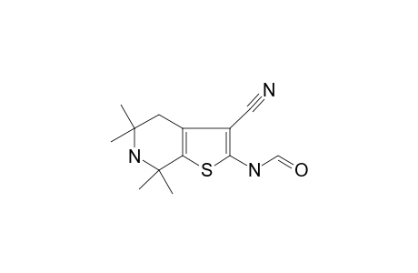 N-(3-cyano-5,5,7,7-tetramethyl-4,6-dihydrothieno[5,4-c]pyridin-2-yl)formamide