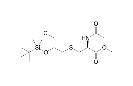 N-Acetyl-S-{3'-chloro-2'-[(t-butyldimethylsilyl)oxy]propyl}-cysteine Methyl Ester