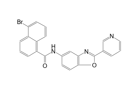 5-bromo-N-[2-(3-pyridinyl)-1,3-benzoxazol-5-yl]-1-naphthamide