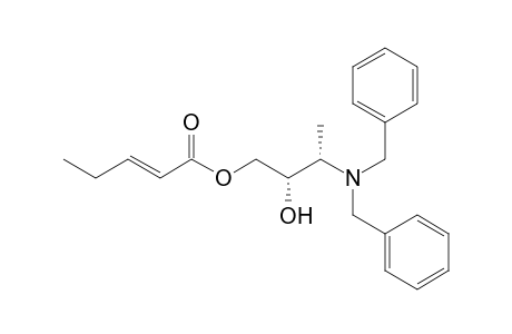 (2S,3S)-O1-Penta-2-enoyl-3-dibenzylaminobutane-1,2-diol