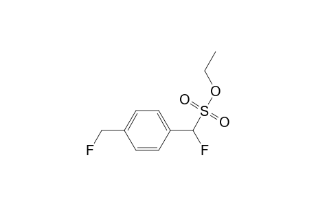 Ethyl .alpha.-Fluoro-p-fluoromethylbenzylsulfonate