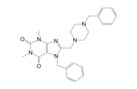 7-benzyl-8-[(4-benzyl-1-piperazinyl)methyl]-1,3-dimethyl-3,7-dihydro-1H-purine-2,6-dione