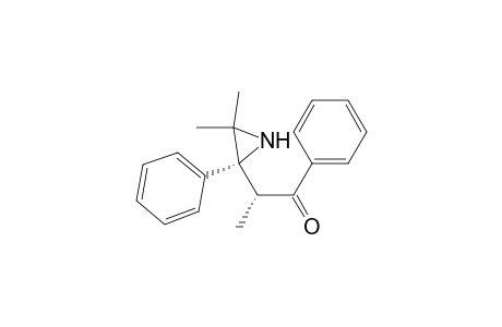 1-Propanone, 2-(3,3-dimethyl-2-phenyl-2-aziridinyl)-1-phenyl-, (R*,R*)-