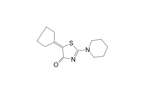 5-cyclopentylidene-2-(1-piperidinyl)-1,3-thiazol-4(5H)-one