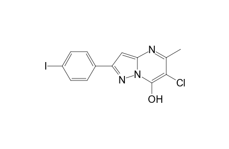6-Chloro-2-(4-iodo-phenyl)-5-methyl-pyrazolo[1,5-a]pyrimidin-7-ol