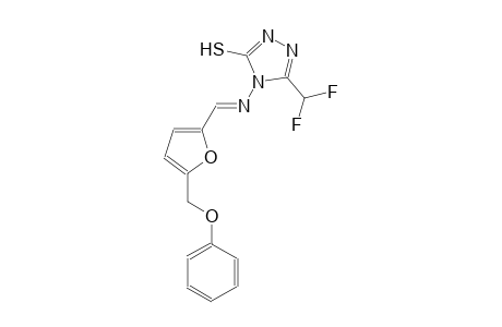 5-(difluoromethyl)-4-({(E)-[5-(phenoxymethyl)-2-furyl]methylidene}amino)-4H-1,2,4-triazol-3-yl hydrosulfide